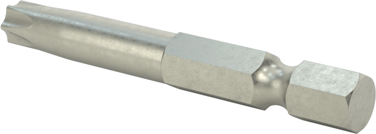 Kurcalanmaya Dayanıklı Torx Uç, Elektrikli Aletler için 1/4" Altıgen Şaft, T35 Boyutu, 2" Toplam Uzunluk