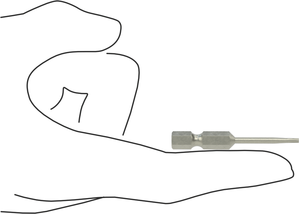 Kurcalanmaya Dayanıklı Torx Uç, Elektrikli Aletler için 1/4" Altıgen Şaft, T7 Boyutu, 2" Toplam Uzunluk