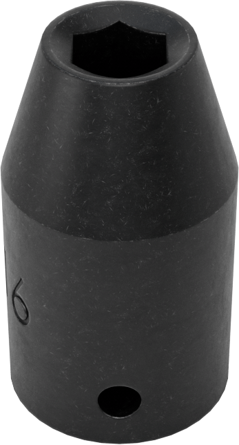6 Uçlu Standart Darbeli Lokma, 1/4" Kare Tahrik, 3/16" Boyut