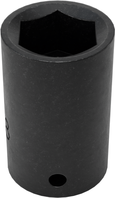 6 Uçlu Standart Darbeli Lokma, 1/4" Kare Tahrik, 3/8" Boyut