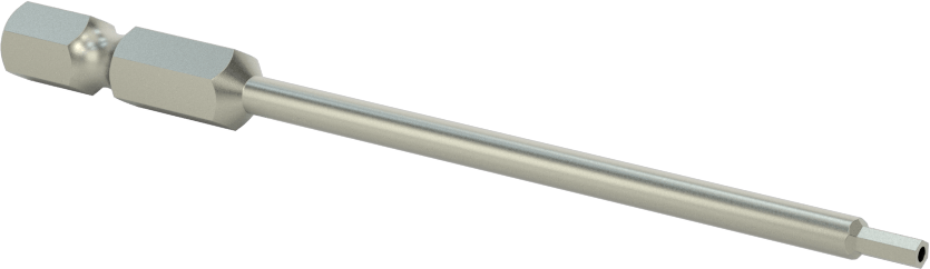Kurcalanmaya Dayanıklı Altıgen Uç, Elektrikli Aletler için 1/4" Altıgen Şaft, 2 mm Altıgen Boyut