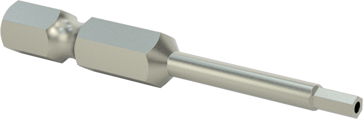 Kurcalanmaya Dayanıklı Altıgen Uç, Elektrikli Aletler için 1/4" Altıgen Şaft, 3/32" Altıgen Boyut