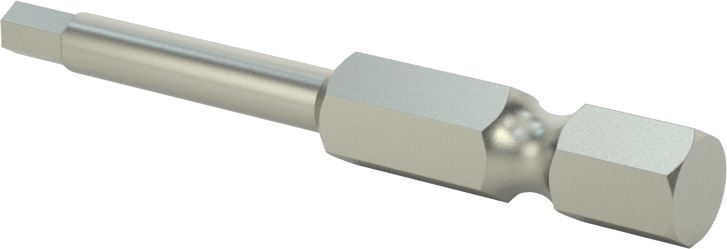 Kurcalanmaya Dayanıklı Altıgen Uç, Elektrikli Aletler için 1/4" Altıgen Şaft, 1/8" Altıgen Boyutu, 2" Uzunluk