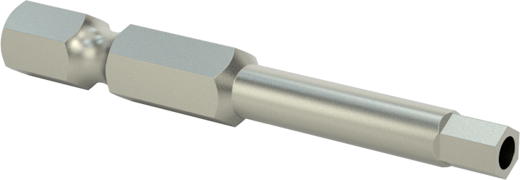 Kurcalanmaya Dayanıklı Altıgen Uç, Elektrikli Aletler için 1/4" Altıgen Şaft, 5/32" Altıgen Boyut, 2" Uzunluk