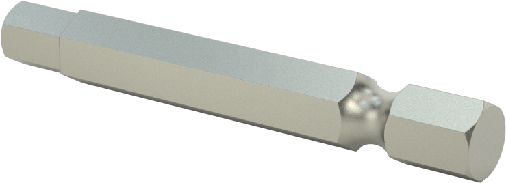 Kurcalanmaya Dayanıklı Altıgen Uç, Elektrikli Aletler için 1/4" Altıgen Şaft, 7/32" Altıgen Boyut, 2" Uzunluk
