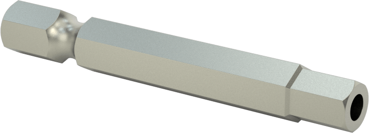 Kurcalanmaya Dayanıklı Altıgen Uç, Elektrikli Aletler için 1/4" Altıgen Şaft, 7/32" Altıgen Boyut, 2" Uzunluk