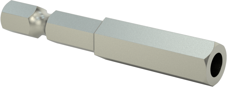 Kurcalanmaya Dayanıklı Altıgen Uç, Elektrikli Aletler için 1/4" Altıgen Şaft, 5/16" Altıgen Boyut, 2" Uzunluk