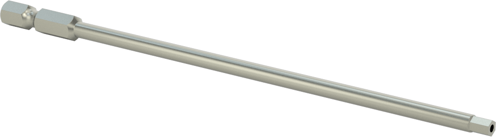 Kurcalanmaya Dayanıklı Altıgen Uç, Elektrikli Aletler için 1/4" Altıgen Şaft, 9/64" Altıgen Boyut, 6 inç Uzunluk