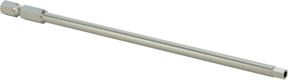 Kurcalanmaya Dayanıklı Altıgen Uç, Elektrikli Aletler için 1/4" Altıgen Şaft, 5/32" Altıgen Boyut, 6 inç Uzunluk