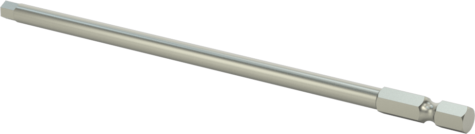 Kurcalanmaya Dayanıklı Altıgen Uç, Elektrikli Aletler için 1/4" Altıgen Şaft, 3/16" Altıgen Boyut, 6 inç Uzunluk