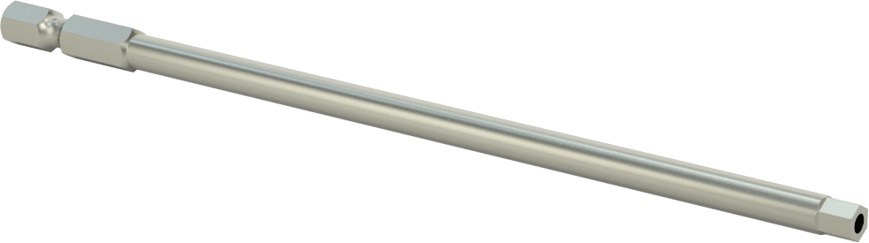 Kurcalanmaya Dayanıklı Altıgen Uç, Elektrikli Aletler için 1/4" Altıgen Şaft, 3/16" Altıgen Boyut, 6 inç Uzunluk