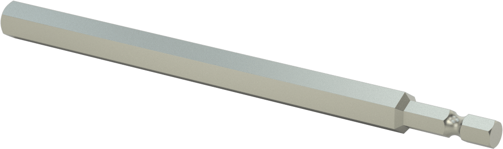 Kurcalanmaya Dayanıklı Altıgen Uç, Elektrikli Aletler için 1/4" Altıgen Şaft, 3/8" Altıgen Boyutu, 6 inç Uzunluk