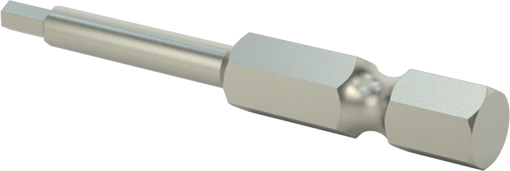 Kurcalanmaya Dayanıklı Altıgen Uç, Elektrikli Aletler için 1/4" Altıgen Şaft, 2,5 mm Altıgen Boyut