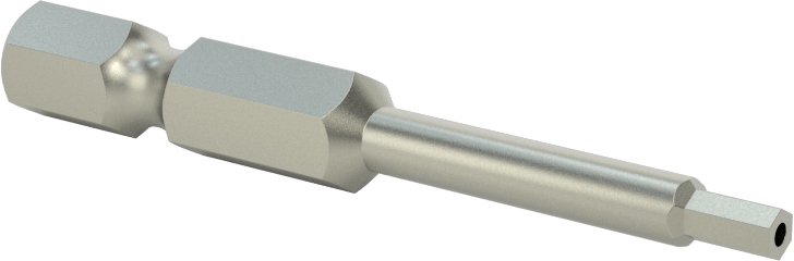 Kurcalanmaya Dayanıklı Altıgen Uç, Elektrikli Aletler için 1/4" Altıgen Şaft, 2,5 mm Altıgen Boyut
