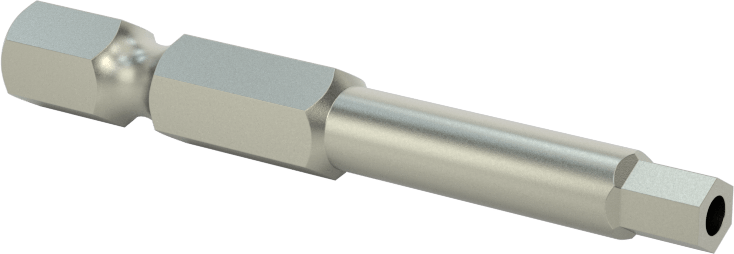 Kurcalanmaya Dayanıklı Altıgen Uç, Elektrikli Aletler için 1/4" Altıgen Şaft, 4 mm Altıgen Boyut