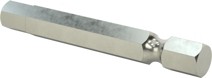 Kurcalanmaya Dayanıklı Altıgen Uç, Elektrikli Aletler için 1/4" Altıgen Şaft, 6 mm Altıgen Boyut