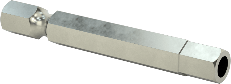 Kurcalanmaya Dayanıklı Altıgen Uç, Elektrikli Aletler için 1/4" Altıgen Şaft, 6 mm Altıgen Boyut