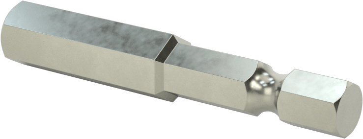 Kurcalanmaya Dayanıklı Altıgen Uç, Elektrikli Aletler için 1/4" Altıgen Şaft, 8 mm Altıgen Boyut