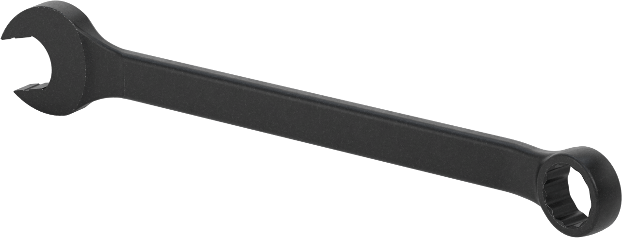 Siyah Oksit 12 Uçlu Açma Şekilli Kombinasyon Anahtarı, 1-1/2" Boyut, 20-1/16" Toplam Uzunluk
