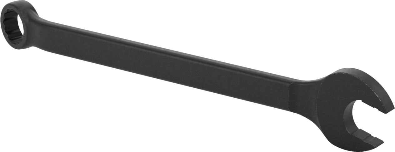 Siyah Oksit 12 Uçlu Açma Şekilli Kombinasyon Anahtarı, 1-3/8" Boyut, 18-1/2" Toplam Uzunluk
