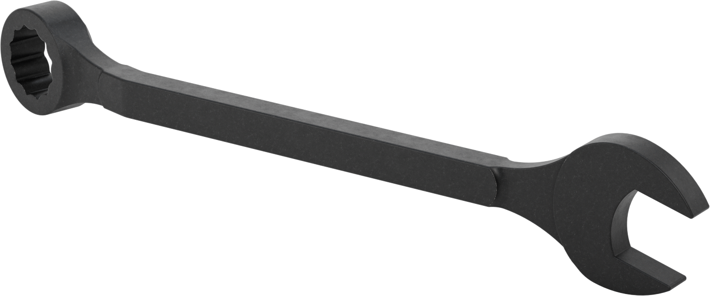 Siyah Oksit 12 Uçlu Açma Şekilli Kombinasyon Anahtarı, 3-1/8" Boyut, 37" Toplam Uzunluk