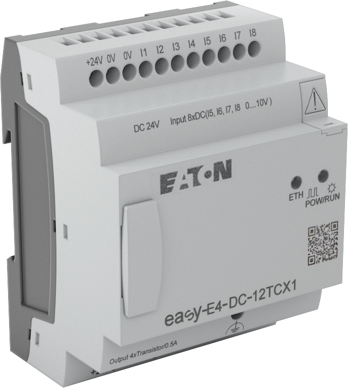 Eaton Easy E4 Serisi Kompakt PLC, 4 Transistör Çıkışı, 24V DC, Vida Terminalleri