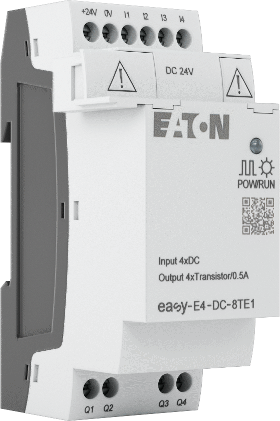 Eaton Easy E4 Serisi Kompakt PLC, Dijital Modül, 4 Transistör, 24V DC, Vida Terminalleri