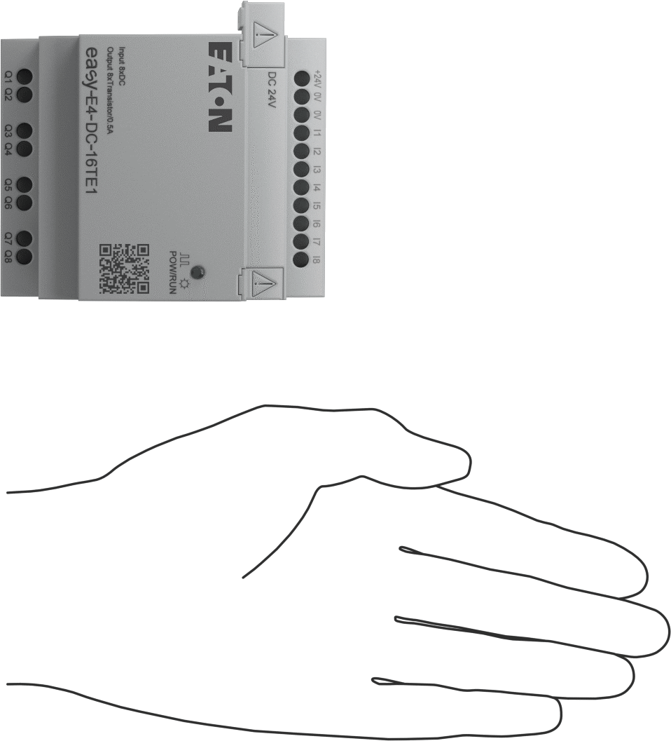 Eaton Easy E4 Serisi Kompakt PLC, Dijital Modül, 8 Transistör, 24V DC, Vida Terminalleri