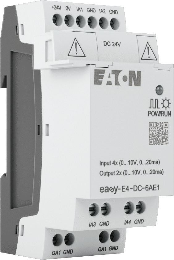 Eaton Easy E4 Serisi Kompakt PLC için Vidalı Terminallere Sahip Analog Genişletme Modülü