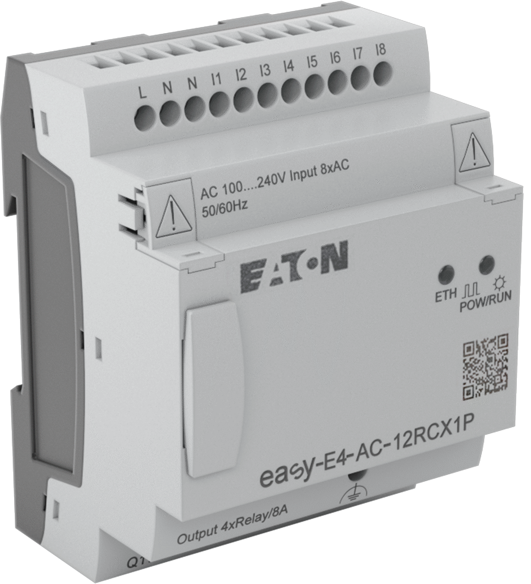 Eaton Easy E4 Serisi Kompakt PLC, 4 Çıkış, 100-240V AC/V DC, Yaylı Kelepçe Terminalleri