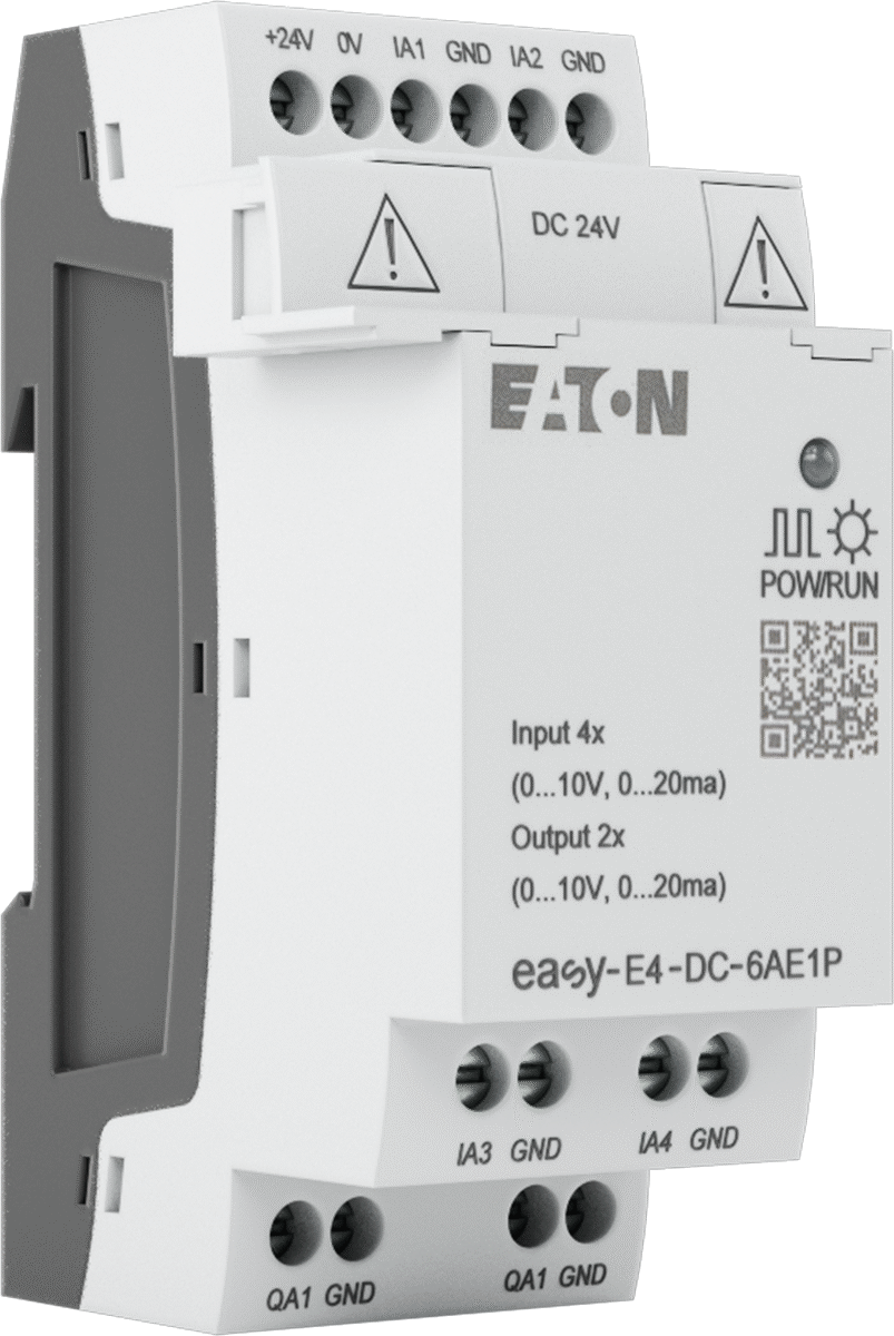 Eaton Easy E4 Serisi Kompakt PLC için Yaylı Kelepçeli Terminalli Analog Modül