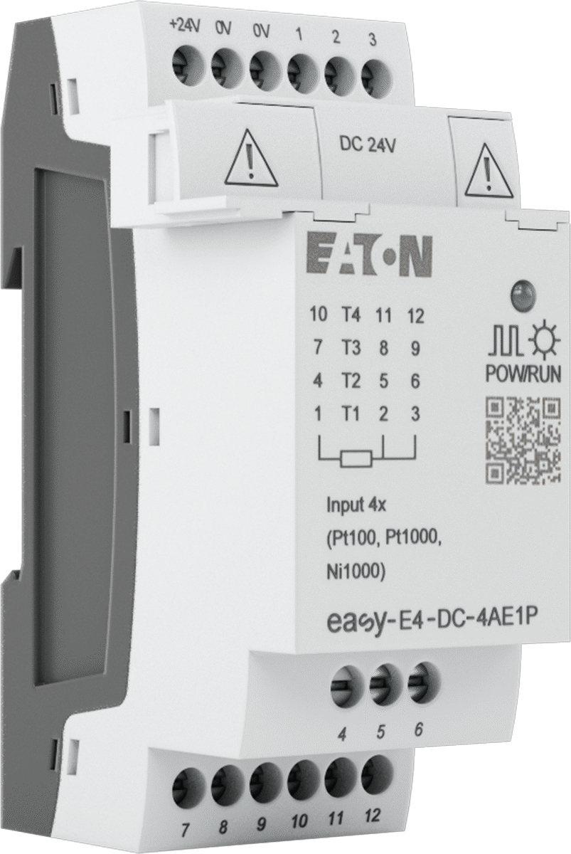 Eaton Easy E4 Serisi Kompakt PLC, Sıcaklık Probu Genişletme Modülü, Yaylı Kelepçe