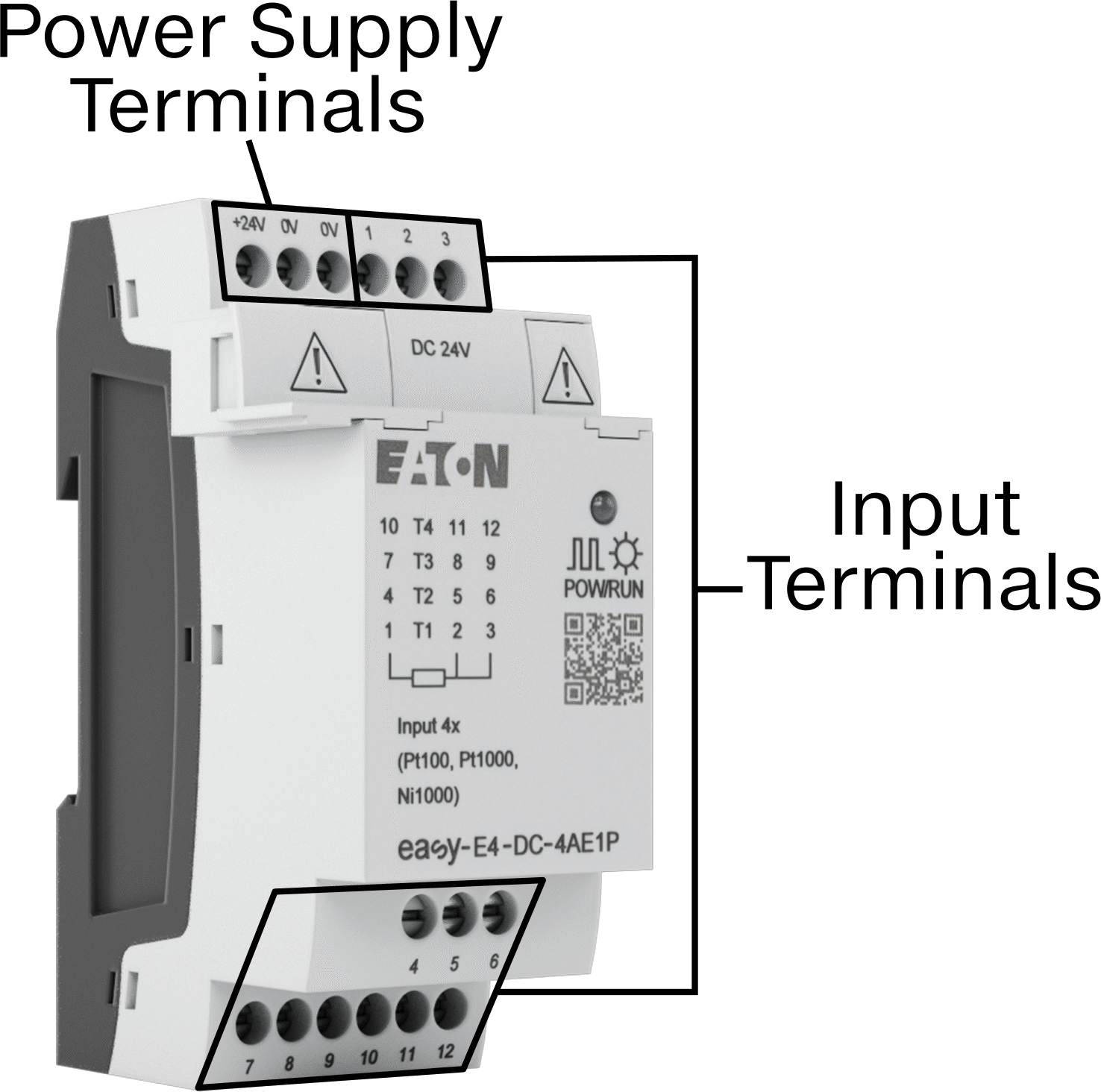 Eaton Easy E4 Serisi Kompakt PLC, Sıcaklık Probu Genişletme Modülü, Yaylı Kelepçe