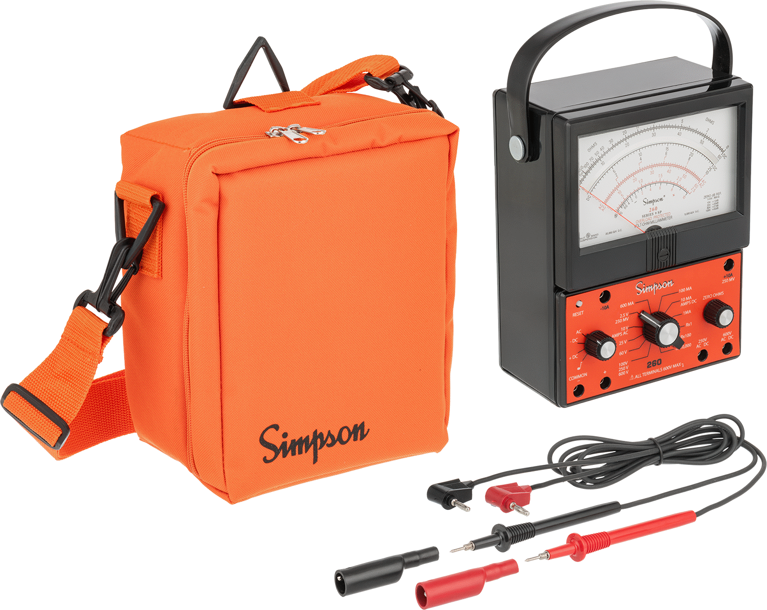 Simpson Analog Multimetre, Cat III, 600 V Güvenlik Sınıfı, Aşırı Yük Koruması