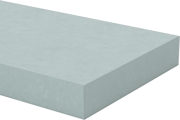 Yapısal FRP Fiberglas Şerit, 2 inç Genişlik x 96 inç Uzunluk, 3/8" Kalınlık