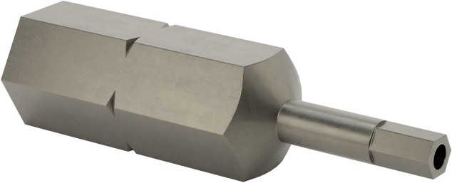 Kurcalanmaya Dayanıklı Altıgen Uç, 2 mm Boyut, 1/4" Altıgen Şaft Boyutu
