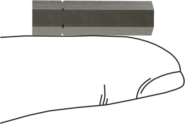 Kurcalamaya Dayanıklı 1/4" Altıgen Uç, 1/4" Altıgen Şaft