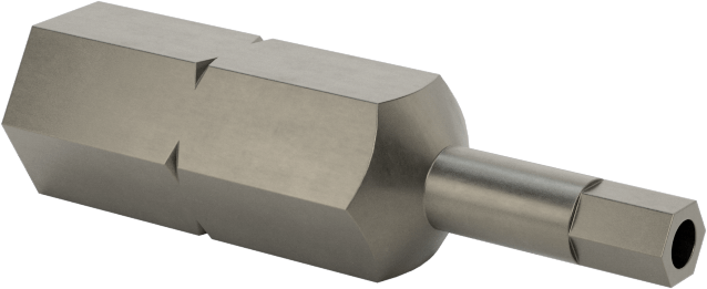 Kurcalamaya Dayanıklı 2,5 mm Altıgen Uç, 1/4" Altıgen Şaft