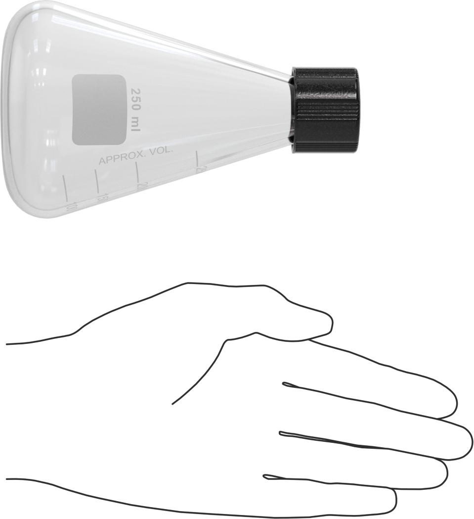 Cam Şişe, Kapaklı, 8,5 FL oz/250 ml Kapasite