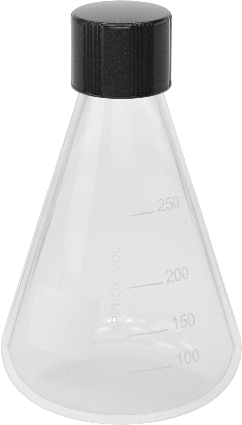 Cam Şişe, Kapaklı, 8,5 FL oz/250 ml Kapasite