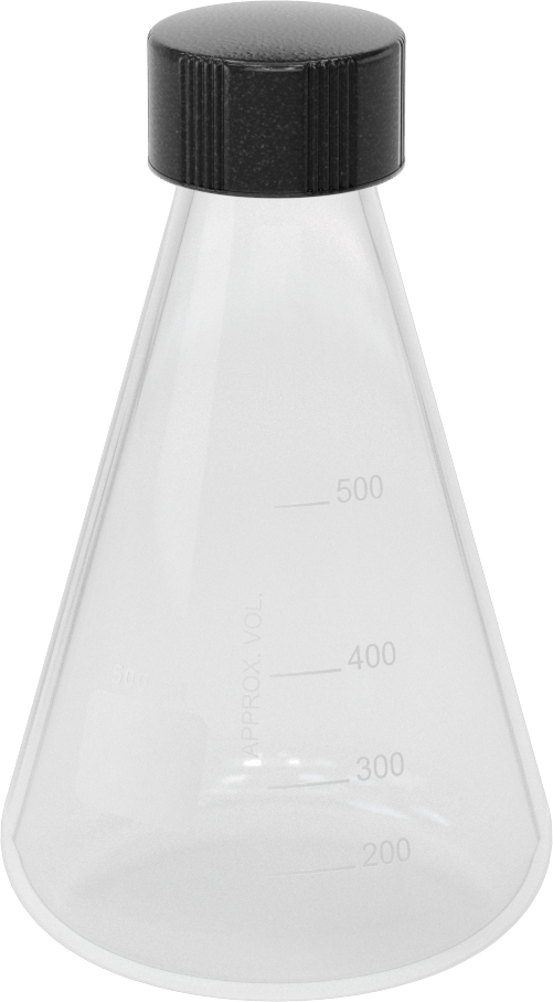 Cam Şişe, Kapaklı, 16,9 FL oz/500 ml Kapasite