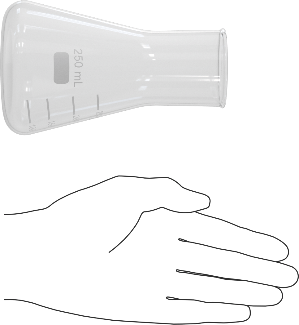 Cam Şişe, 8,5 FL oz/250 ml Kapasite, Geniş Ağızlı
