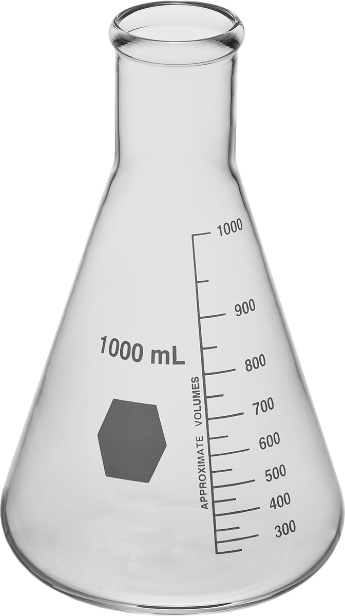 Cam Şişe, 34 FL oz/1000 ml Kapasite, Dar Ağızlı