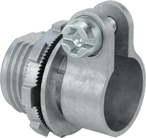 Esnek Metal Kanal için Çinko Adaptör, &Zırhlı Kablo, Düz, 3/8 Kanal, 1/2 NPSM Erkek