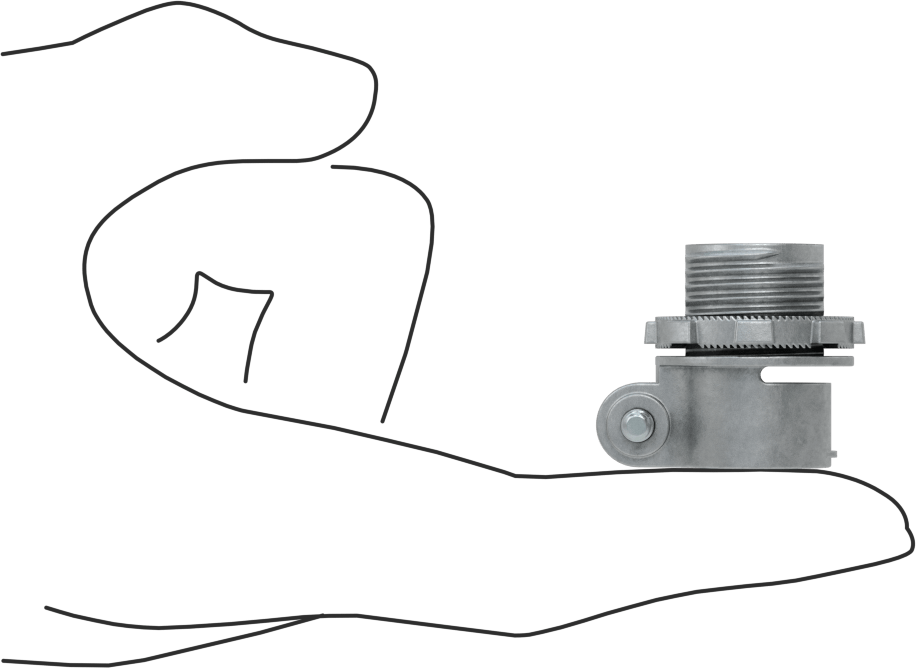 Esnek Metal Kanal için Çinko Adaptör, &Zırhlı Kablo, Düz, 3/8 Kanal, 1/2 NPSM Erkek