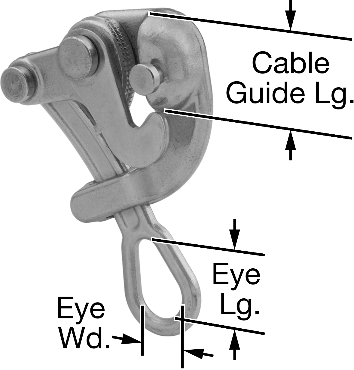 Tel ve Kablo Çekme Kelepçesi, 1/2“ ila 1” Çaplı Kablo için