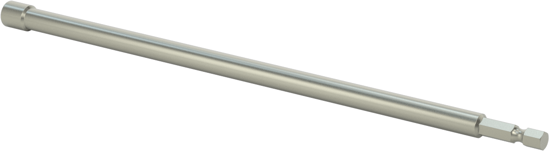 Bağlantı Elemanı Tutucu Somun Anahtarı Ucu, Elektrikli Aletler için, Manyetik, 1/4" Altıgen Boyutu, 10" Toplam Uzunluk