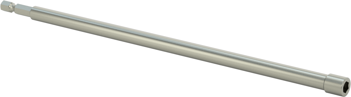 Bağlantı Elemanı Tutucu Somun Anahtarı Ucu, Elektrikli Aletler için, Manyetik, 1/4" Altıgen Boyutu, 10" Toplam Uzunluk