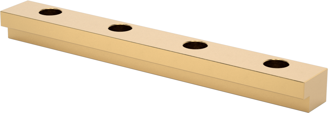 Gib, L-Şekilli Ray, 1" Genişlik, 8" Uzunluk
