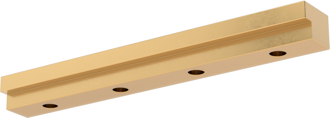 Gib, L-Şekilli Ray, 1" Genişlik, 8" Uzunluk
